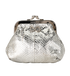 Dolce & Gabbana Embossed Kiss-Lock Coin Purse, &pound;80, Accessories, Silver, Leather, Front view